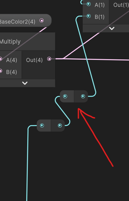 A line breaker in shader graph